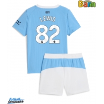 Manchester City Rico Lewis #82 Hjemmedraktsett Barn 2025-26 Kortermet (+ Korte bukser)